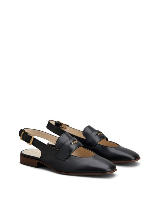 Tod's Black Slingback Loafers Shoes
