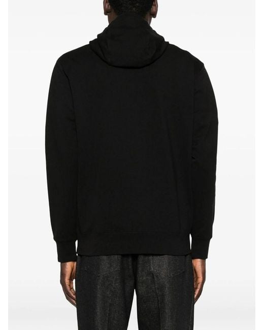 C P Company Black Open Hoodie for men