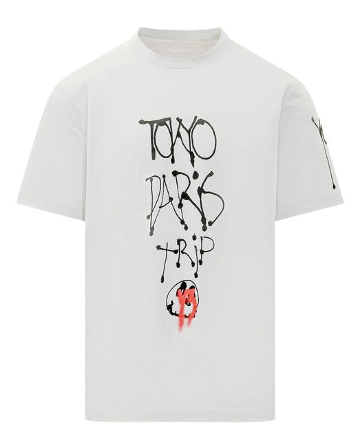 Y-3 White T-Shirt Tokyo Paris Trip for men