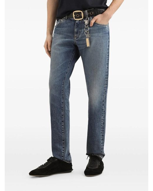 Dolce & Gabbana Blue Denim Pants for men
