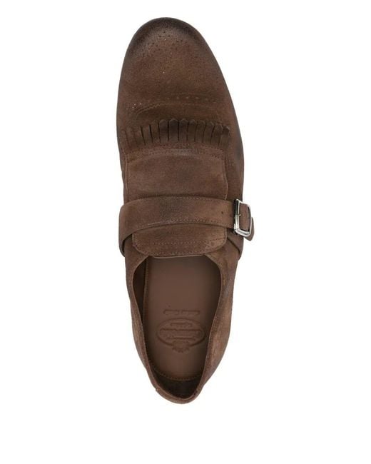 Church's Brown Oxford Shoes With Buckle for men