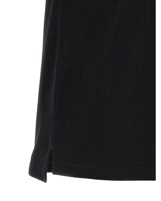 Stone Island Black Blac Logo Patch Polo for men