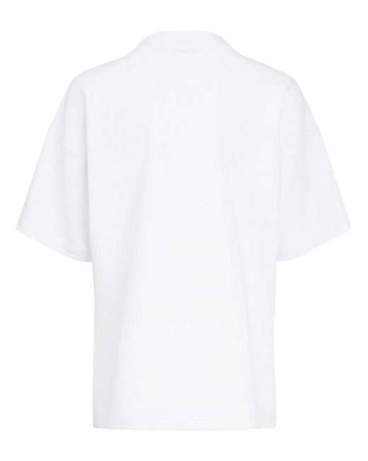 Alaïa White Boxy Cotton T-Shirt