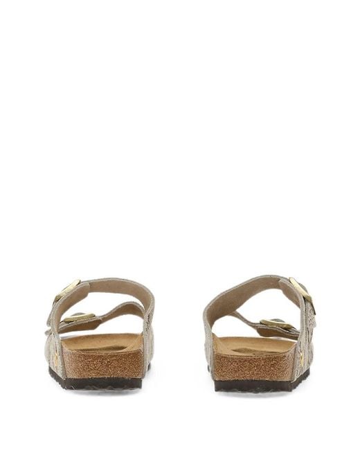 Birkenstock White Arizona Suede Sandals
