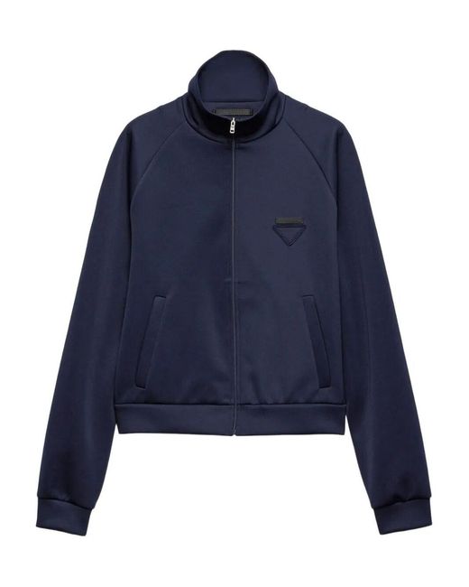 Prada Blue Technical Slim Jacket for men