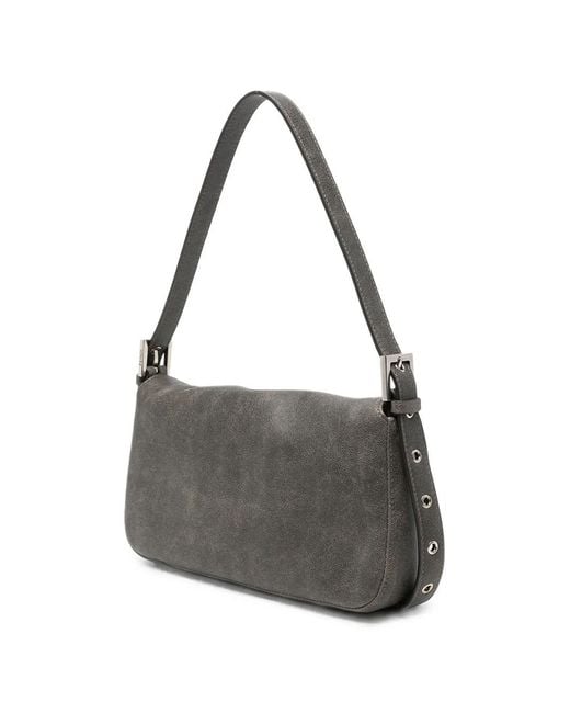 Fendi Black Baguette 26424 Bag