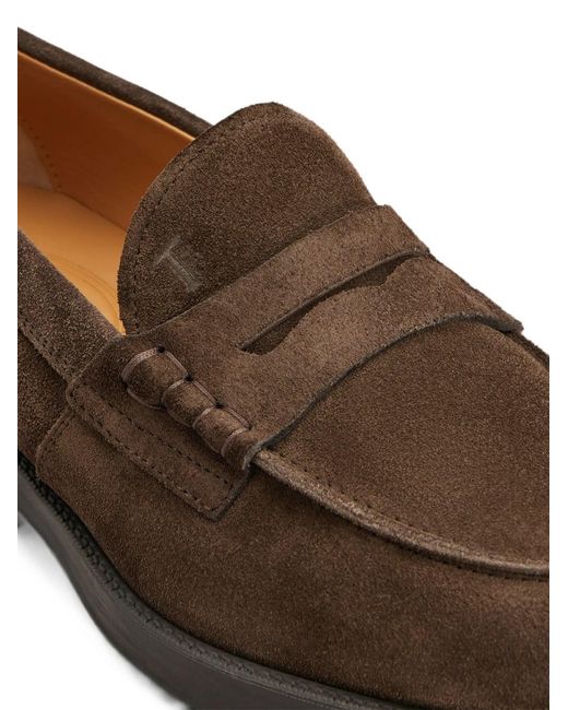 Tod's Brown Penny Loafers for men