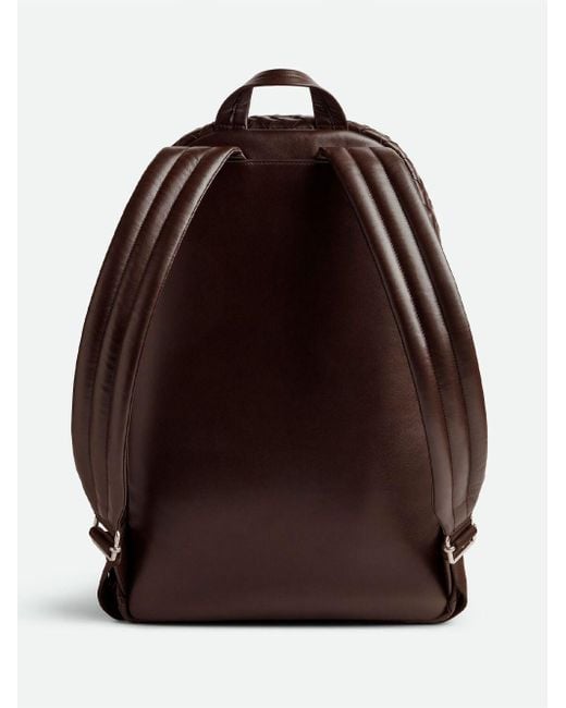 Bottega Veneta Brown Medium Woven Backpack Bags for men
