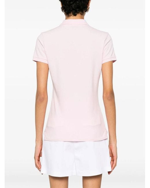 Ralph Lauren Pink Solid Shirt Collar Polo