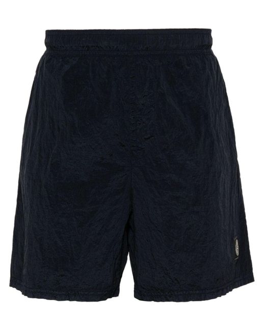 Stone Island Blue Swimsuit With Logo for men