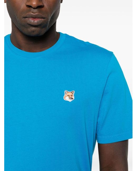 Maison Kitsuné Blue Fox Head T-Shirt for men