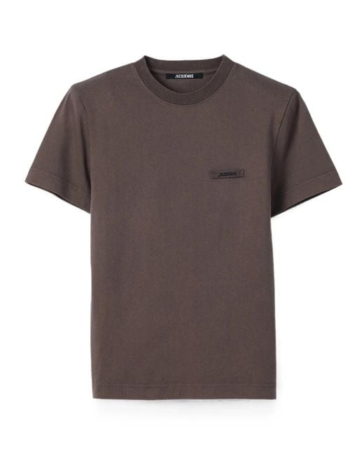Jacquemus Gray The Cotton Gros Grain T-Shirt