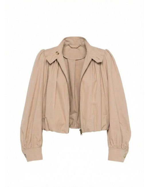 Chloé Natural Ruffled Boule Jacket