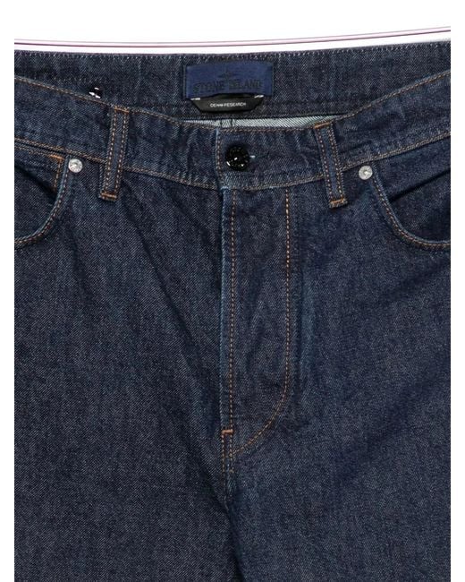 Stone Island Blue Straight Regular Jeans for men