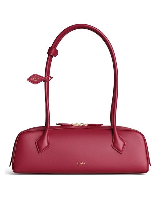Alaïa Red Le Teckel Medium Leather Bag