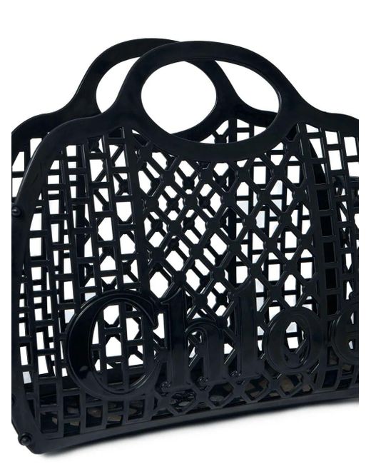 Chloé Blue Chloé Cage Tote Bag In Jelly