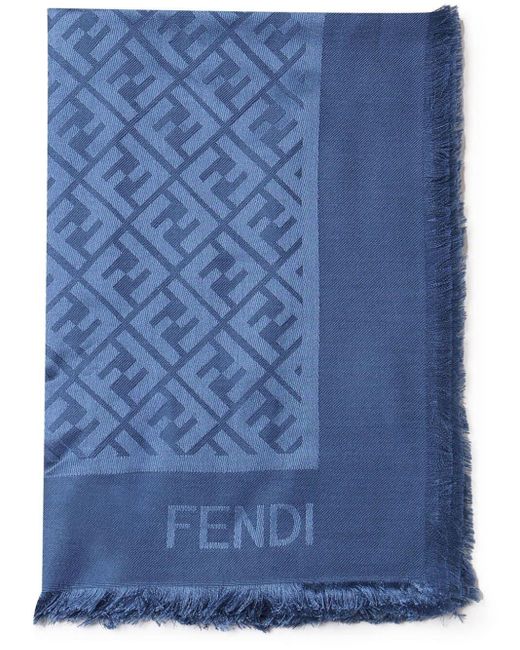 Fendi Blue Ff Shields Accessories for men