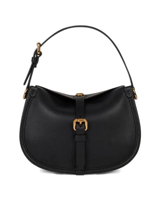 Etro Black Small Leather Pony Bag