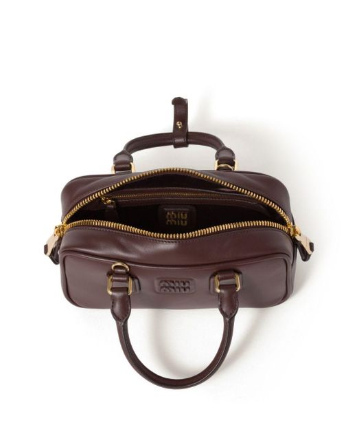 Miu Miu Brown Arcadie Regular Leather Bag