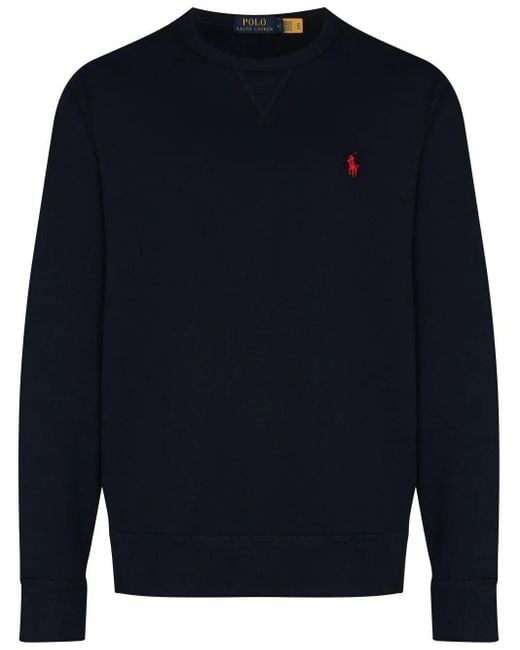 Polo Ralph Lauren Blue Polo Pony Crewneck Sweatshirt for men