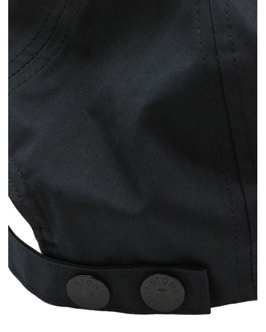 Stone Island Gray Ghost Collection: Baseball Cap With Compass Patch for men