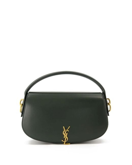 Saint Laurent Green Voltaire Bag In Box Leather