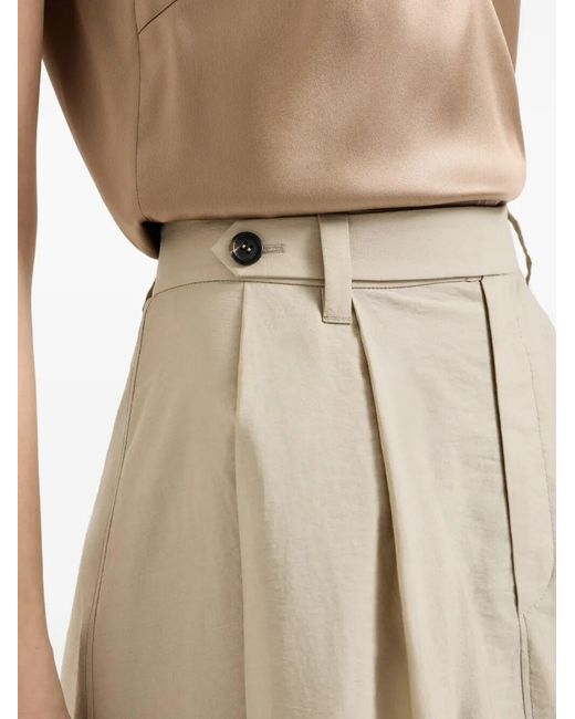 Brunello Cucinelli White Cotton Long Skirt