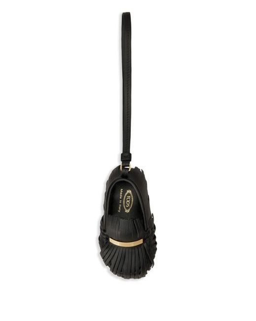 Tod's White Leather Gommino Charm