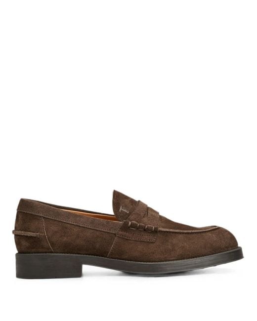 Tod's Brown Penny Loafers for men