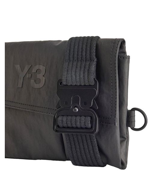 Y-3 Gray Multi Pocket Sling Bags for men