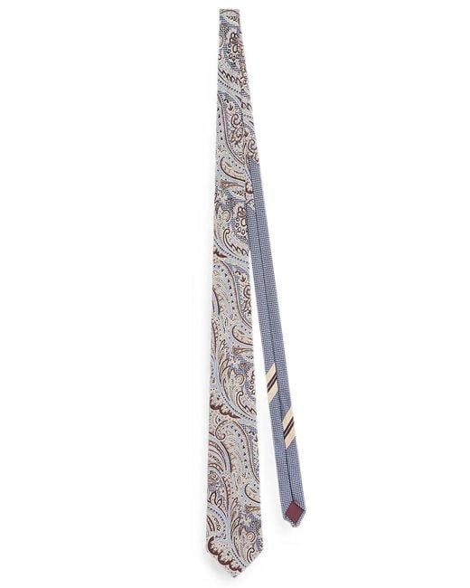 Dries Van Noten White Tie 102 Q.4901 M.W.Tie Sky for men