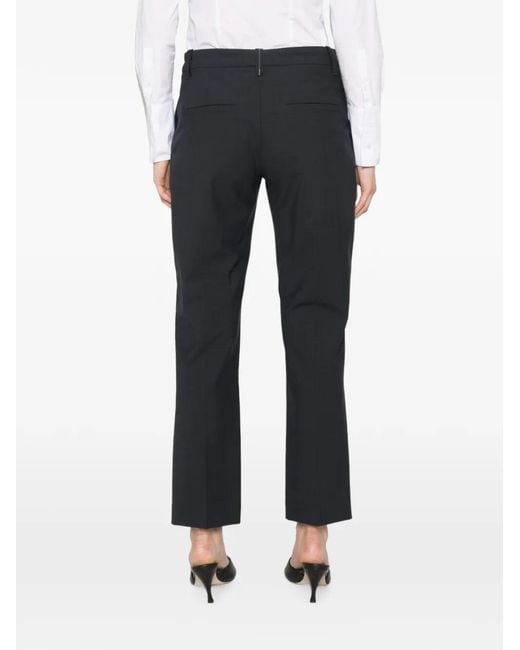 Brunello Cucinelli Blue Wool Pants With Pleat
