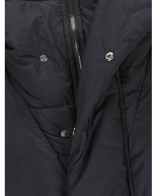 Herno Blue Long Down Jacket With Hood for men