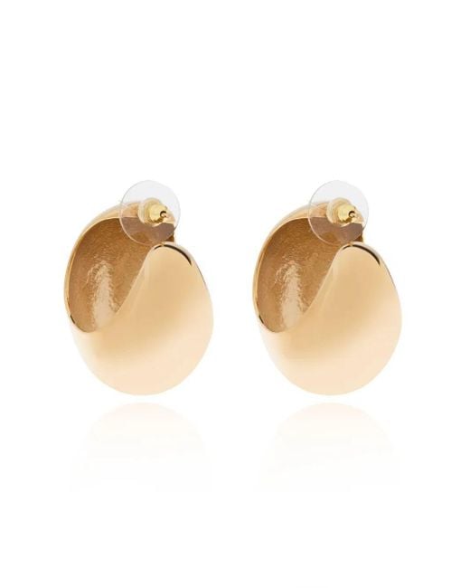 Isabel Marant Natural Large Hoops Accessories