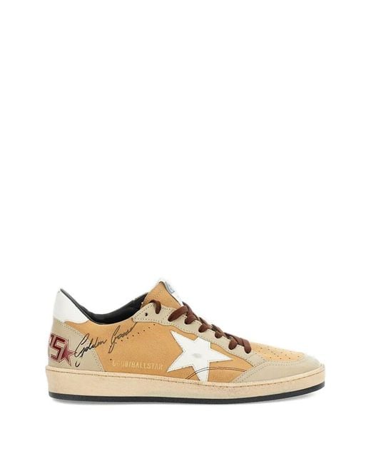 Golden Goose Deluxe Brand Natural Ball Star Nubuck Sneakers for men