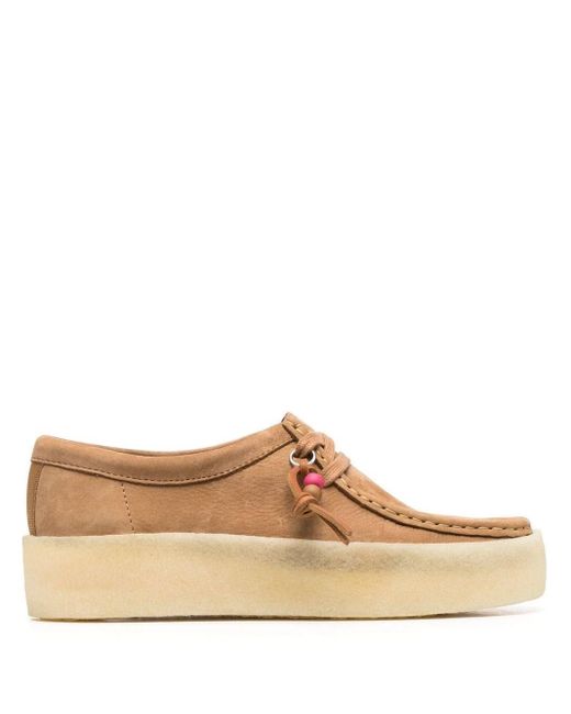 Clarks Wallabee Cup Suede Shoes in Brown | Lyst