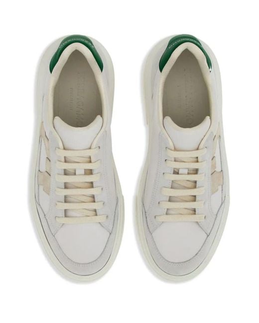 Ferragamo Multicolor Cassina Gancini Outline Low-Top Sneakers for men