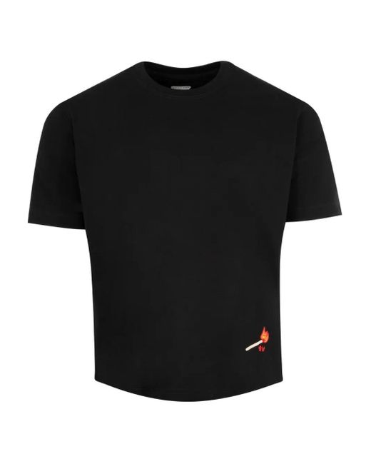 Bottega Veneta Match Embroidery Cotton Jersey T-Shirt in