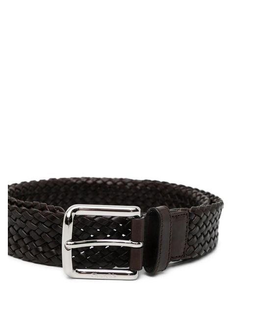 Church's Black Braided Leather Belt for men