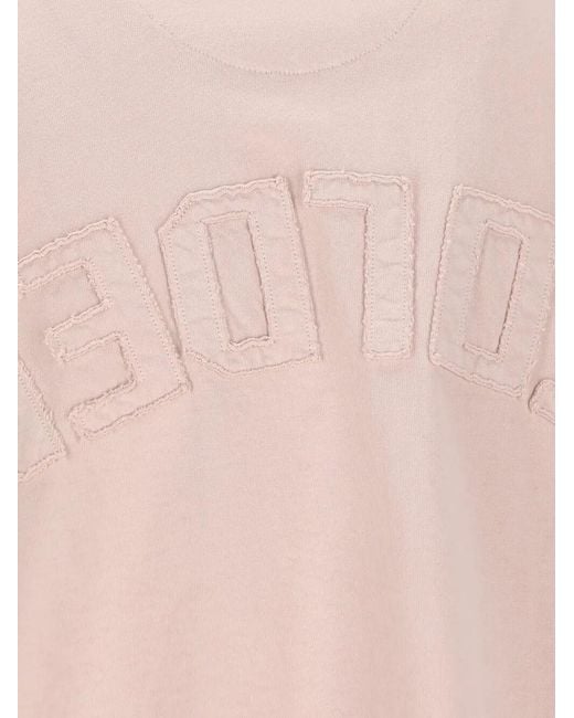 Golden Goose Deluxe Brand Pink Printed Cotton T-Shirt