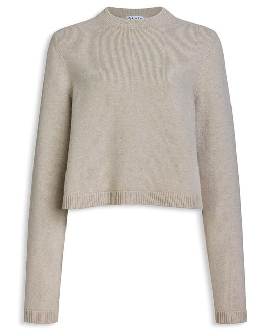 Alaïa Natural Cashmere Pullover