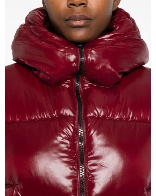 Save The Duck Red Biddy Hooded Down Jacket