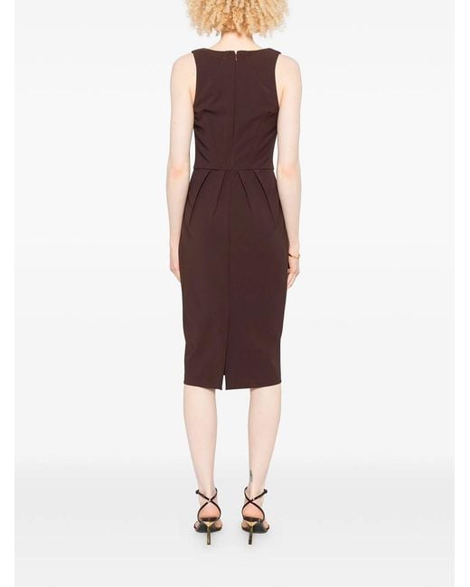Elisabetta Franchi Purple Light Crepe Dress