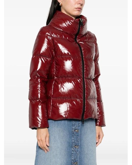 Herno Red Shiny Nylon Jacket