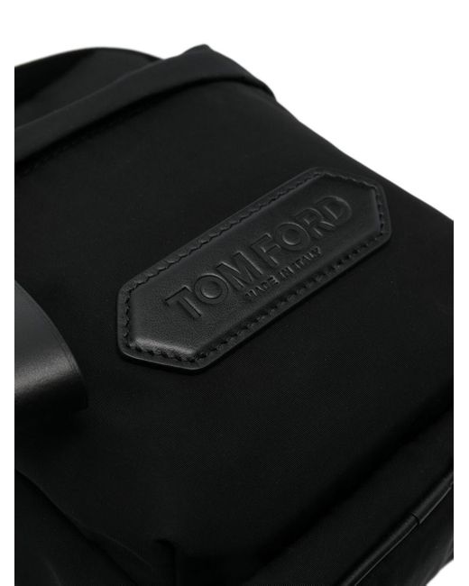 Tom Ford Black Logo Lozenge Cross Body Bag for men