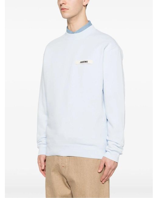 Jacquemus White Le Sweatshirt Gros Grain for men