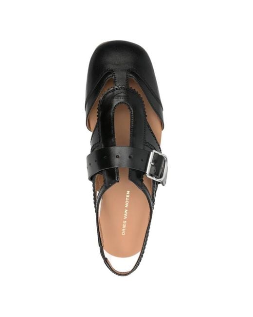 Dries Van Noten Black Solid Sandals for men