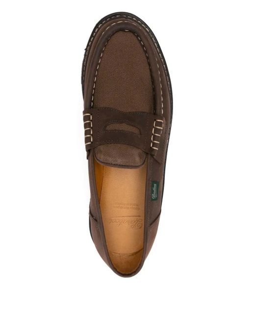 Paraboot Brown Slip On Loafers for men