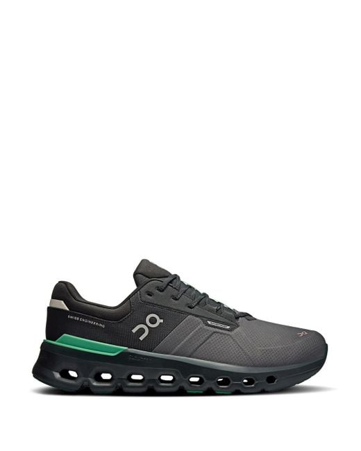 On Shoes Black Cloudrunner 2 Waterproof Sneakers for men