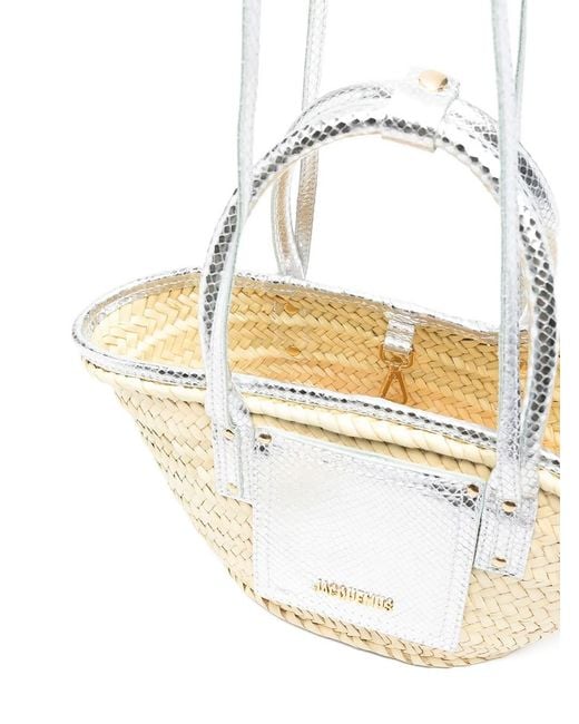 Jacquemus White Le Petit Panier Soli